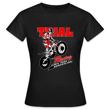 Motorcycle Trial - Motorcycle Trial - Women's T-Shirt - black - Front - AI Model Female 172 dark (172cm)