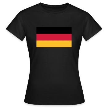 Allemagne Drapeau Noir Rouge Or - T-shirt Femme - noir - Devant - AI Model Female 172 dark (172cm)