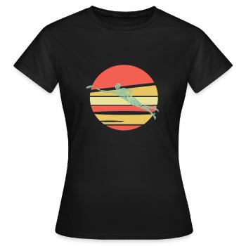 Ultimate Frisbee - Frauen T-Shirt - Schwarz - Vorne - AI Model Female 172 dark (172cm)