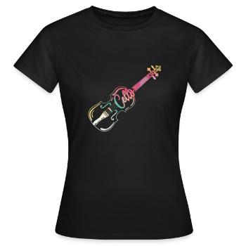 cello - Women's T-Shirt - black - Front - AI Model Female 172 dark (172cm)