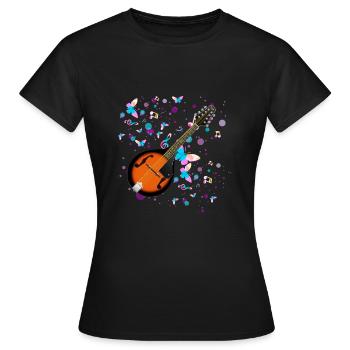 Mandoline - Frauen T-Shirt - Schwarz - Vorne - AI Model Female 172 dark (172cm)