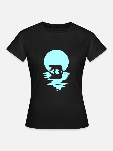 Eisbär - Frauen T-Shirt - Schwarz