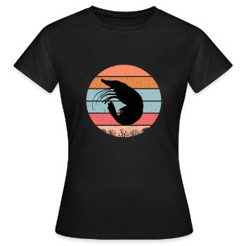 Crevettes - T-shirt Femme - noir - Devant - AI Model Female 172 dark (172cm)