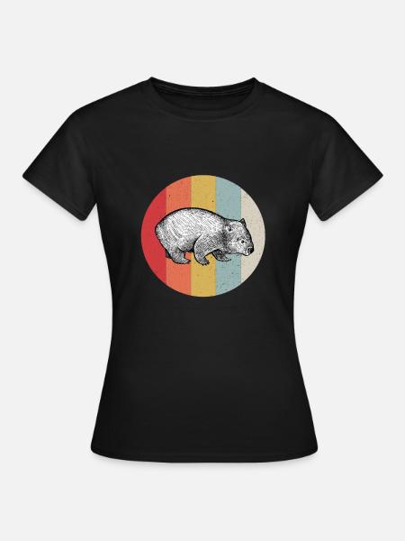 Wombat - Frauen T-Shirt - Schwarz