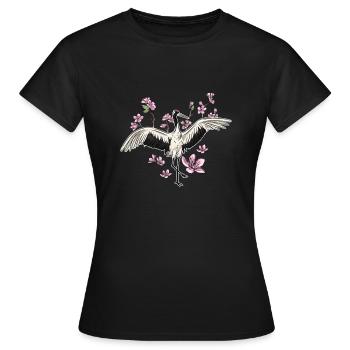 Grue - T-shirt Femme - noir - Devant - AI Model Female 172 dark (172cm)