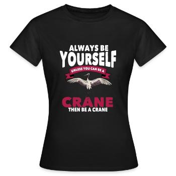 Grue - T-shirt Femme - noir - Devant - AI Model Female 172 dark (172cm)