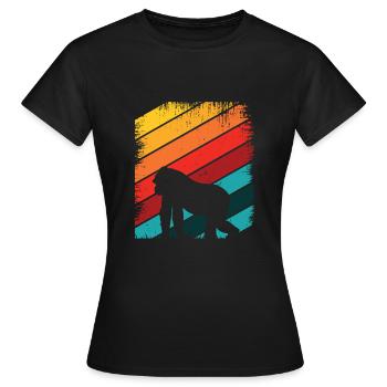 Gorilla - T-shirt Femme - noir - Devant - AI Model Female 172 dark (172cm)