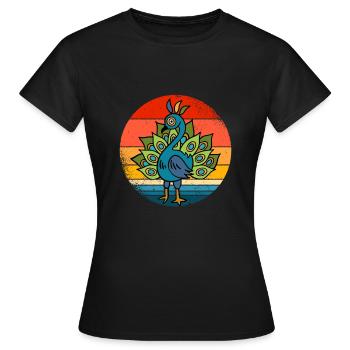 Paon - T-shirt Femme - noir - Devant - AI Model Female 172 dark (172cm)