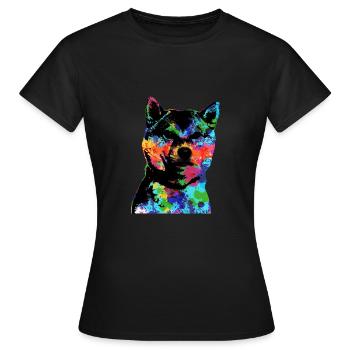 Shiba Inu - Frauen T-Shirt - Schwarz - Vorne - AI Model Female 172 dark (172cm)