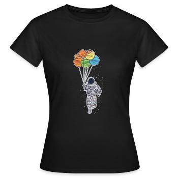 Astronaut - Women's T-Shirt - black - Front - AI Model Female 172 dark (172cm)