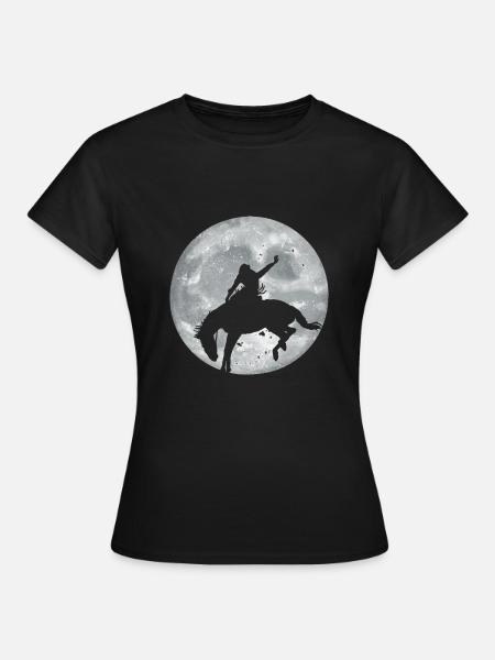 Rodeo Reiter Geschenk - Frauen T-Shirt - Schwarz