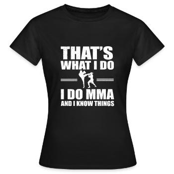 Le MMA - T-shirt Femme - noir - Devant - AI Model Female 172 dark (172cm)