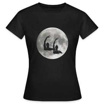 Natation synchronisée - T-shirt Femme - noir - Devant - AI Model Female 172 dark (172cm)