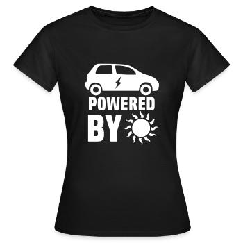 Voiture électrique - T-shirt Femme - noir - Devant - AI Model Female 172 dark (172cm)