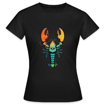 Languste - Frauen T-Shirt - Schwarz - Vorne - AI Model Female 172 dark (172cm)