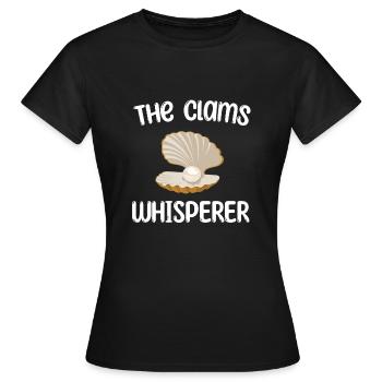 Muschel Flüsterer - Frauen T-Shirt - Schwarz - Vorne - AI Model Female 172 dark (172cm)