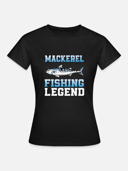 Mackerel Fishing Legend - Women's T-Shirt - black