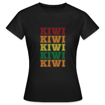 Kiwi - T-shirt Femme - noir - Devant - AI Model Female 172 dark (172cm)