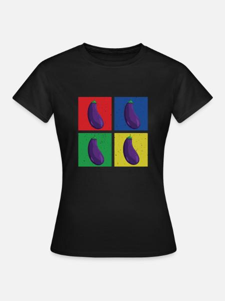 Auberginen - Frauen T-Shirt - Schwarz