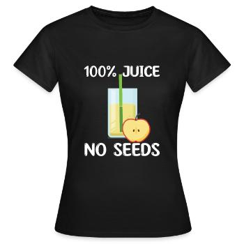 Apple juice - Women's T-Shirt - black - Front - AI Model Female 172 dark (172cm)