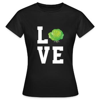 Liebe Kohl - Frauen T-Shirt - Schwarz - Vorne - AI Model Female 172 dark (172cm)