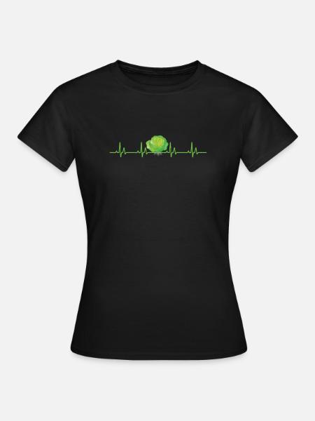 Kohl Herzschlag - Frauen T-Shirt - Schwarz