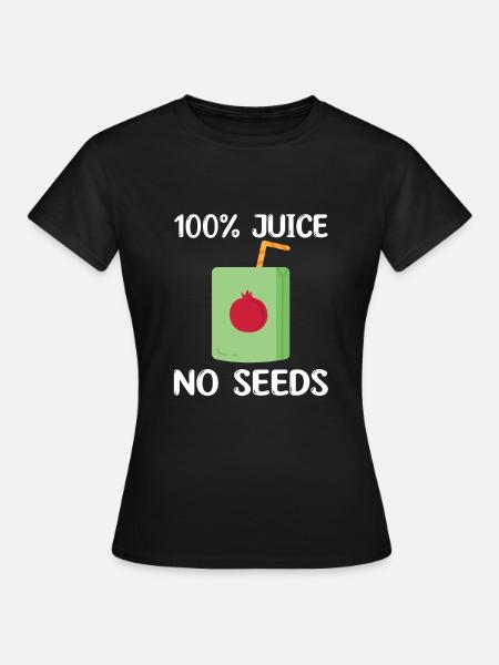 Granatapfel Saft - Frauen T-Shirt - Schwarz