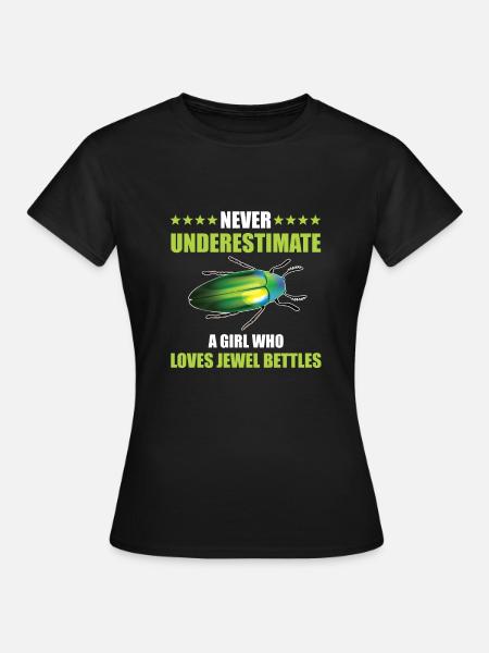 Prachtkäfer Liebhaberin Mädchen - Frauen T-Shirt - Schwarz