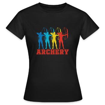 Archerie - T-shirt Femme - noir - Devant - AI Model Female 172 dark (172cm)