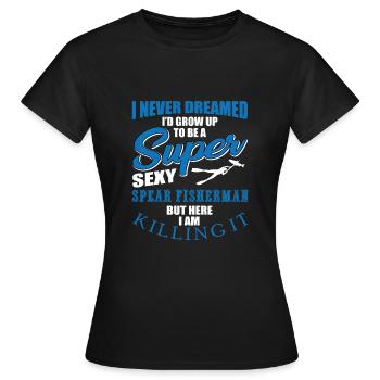 Speer Fischer - Frauen T-Shirt - Schwarz - Vorne - AI Model Female 172 dark (172cm)