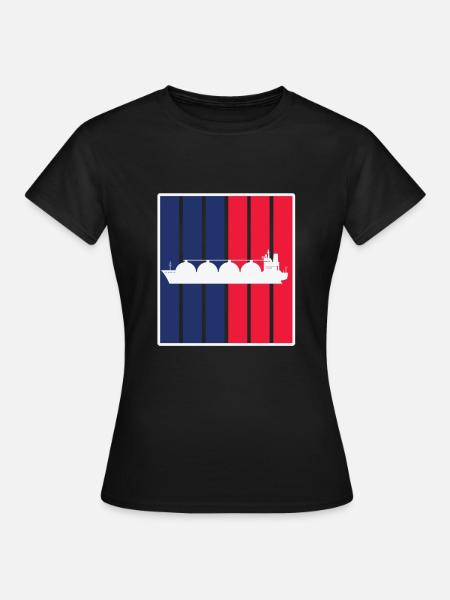 LNG Tanker - Frauen T-Shirt - Schwarz
