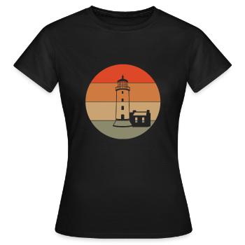 Phare - T-shirt Femme - noir - Devant - AI Model Female 172 dark (172cm)