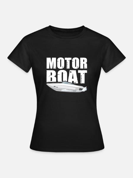 Motorboot - Frauen T-Shirt - Schwarz