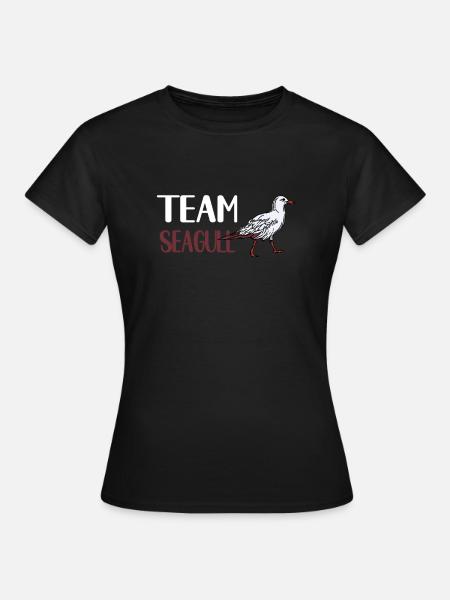Team Möwe - Frauen T-Shirt - Schwarz