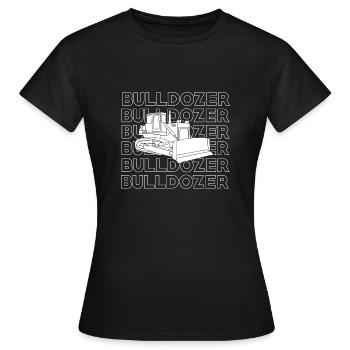 Bulldozer - T-shirt Femme - noir - Devant - AI Model Female 172 dark (172cm)