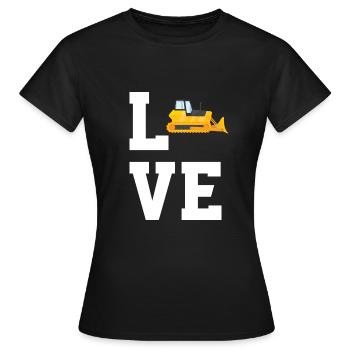 Chers bulldozers - T-shirt Femme - noir - Devant - AI Model Female 172 dark (172cm)
