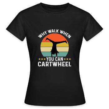 Roue - T-shirt Femme - noir - Devant - AI Model Female 172 dark (172cm)
