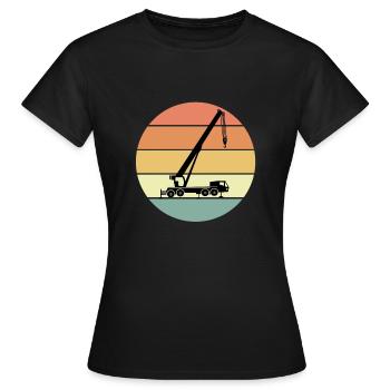 Grue mobile - T-shirt Femme - noir - Devant - AI Model Female 172 dark (172cm)