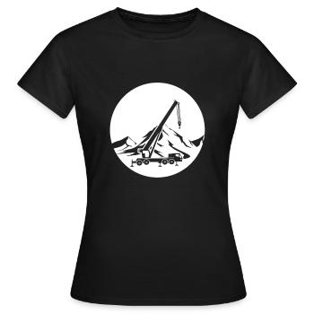 Grue mobile - T-shirt Femme - noir - Devant - AI Model Female 172 dark (172cm)