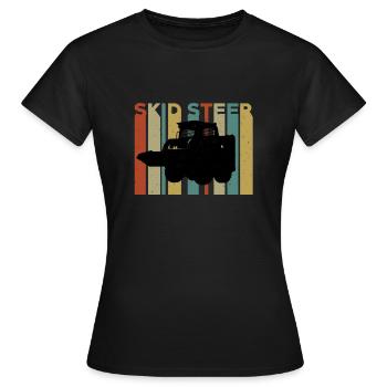 Chargeuses compactes - T-shirt Femme - noir - Devant - AI Model Female 172 dark (172cm)