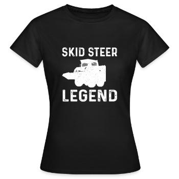 Légende de la chargeuse compacte - T-shirt Femme - noir - Devant - AI Model Female 172 dark (172cm)