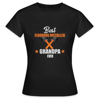 Retro Ferry Vêtements Porte-conteneurs - T-shirt Femme - noir - Devant - AI Model Female 172 dark (172cm)