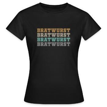 Retro Ferry Vêtements Porte-conteneurs - T-shirt Femme - noir - Devant - AI Model Female 172 dark (172cm)