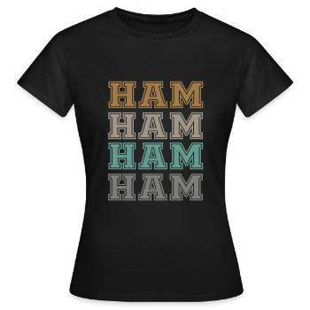 Jambon - T-shirt Femme - noir - Devant - AI Model Female 172 dark (172cm)