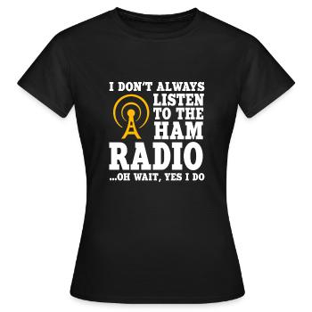 Jambon - T-shirt Femme - noir - Devant - AI Model Female 172 dark (172cm)