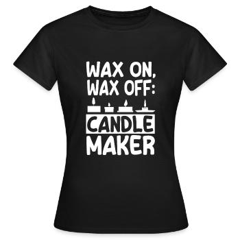 Versement de bougies - T-shirt Femme - noir - Devant - AI Model Female 172 dark (172cm)