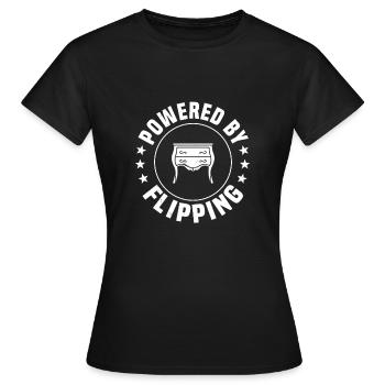 Propulsé par des meubles retournants - T-shirt Femme - noir - Devant - AI Model Female 172 dark (172cm)