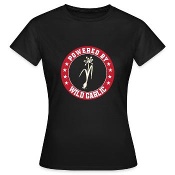 Propulsé par l’ail sauvage - T-shirt Femme - noir - Devant - AI Model Female 172 dark (172cm)