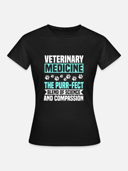 Tiermedizin - Frauen T-Shirt - Schwarz