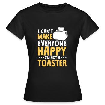 Toaster - Frauen T-Shirt - Schwarz - Vorne - AI Model Female 172 dark (172cm)